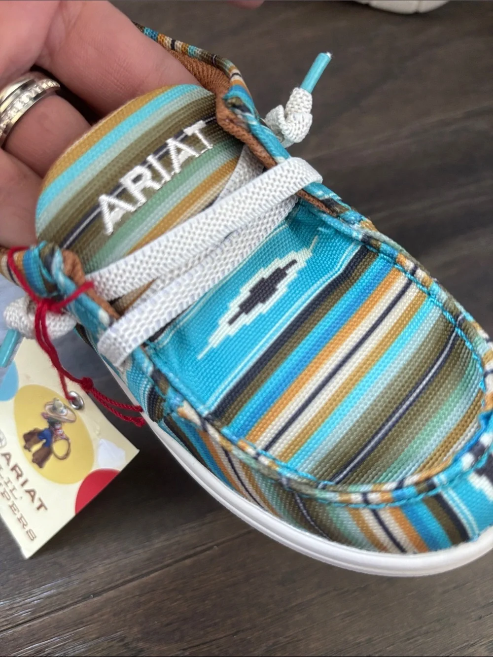 Ariat Lil Stompers Serape Hilo,FLX Foam sole,fabric upper,mesh lined,slip on